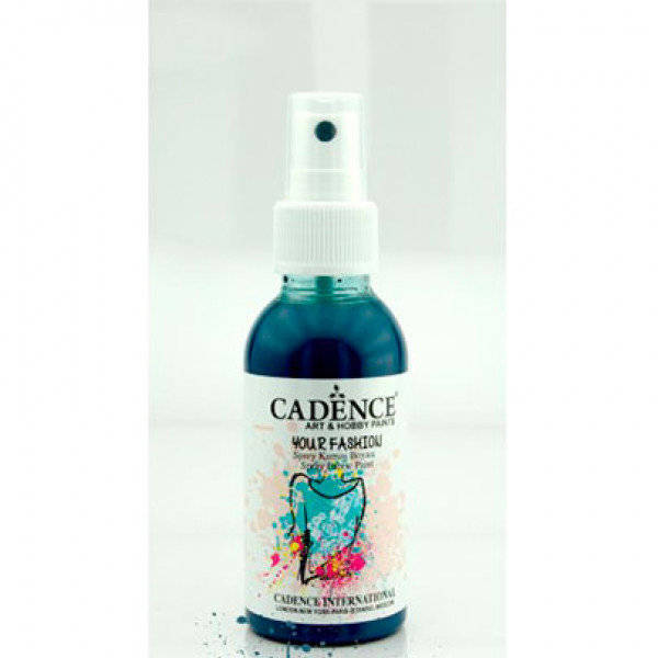 Фарба-спрей для тканини Your Fashion Spray Fabric Paint, №1114 Петроліум, 100 мл