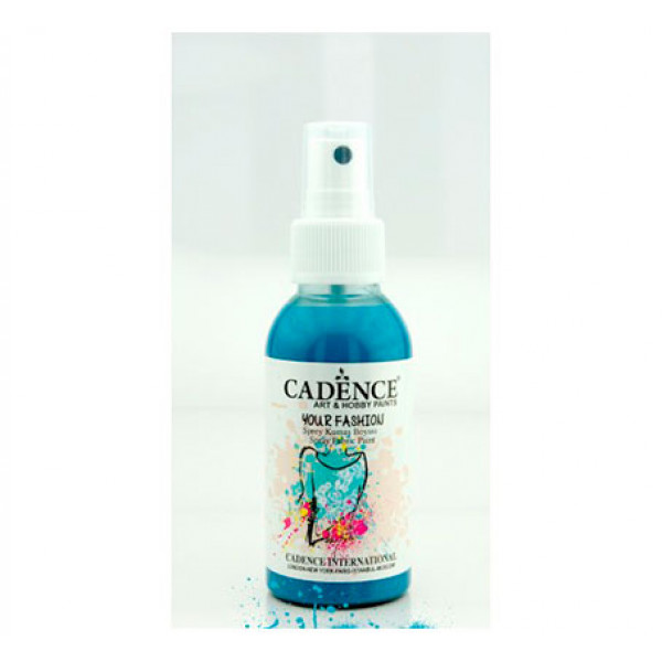 Фарба-спрей для тканини Your Fashion Spray Fabric Paint, №1116 Темна бірюзова, 100 мл