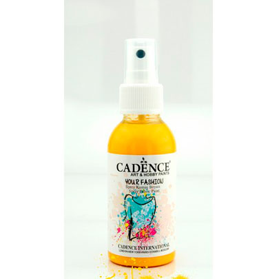 Краска-спрей для ткани Your Fashion Spray Fabric Paint, 100 мл., ярко-желтый