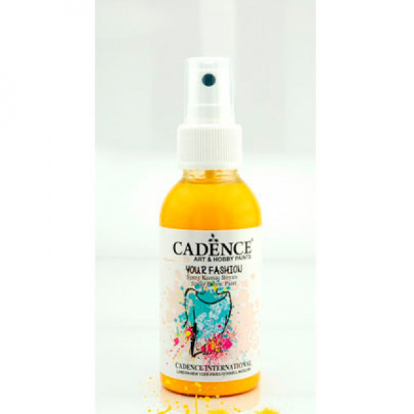 Фарба-спрей для тканини Your Fashion Spray Fabric Paint, №1102 Яскраво-жовта, 100 мл