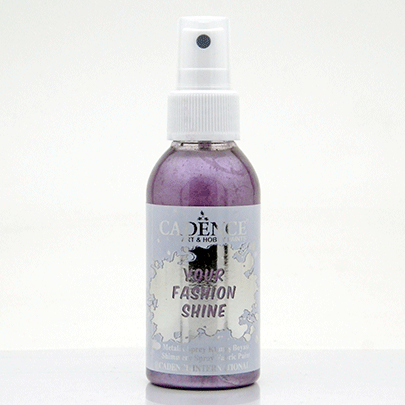 Краска-спрей перламутровая для ткани Cadence Your Fashion Spray shinefabric Paint, 100 мл, Баклажановый
