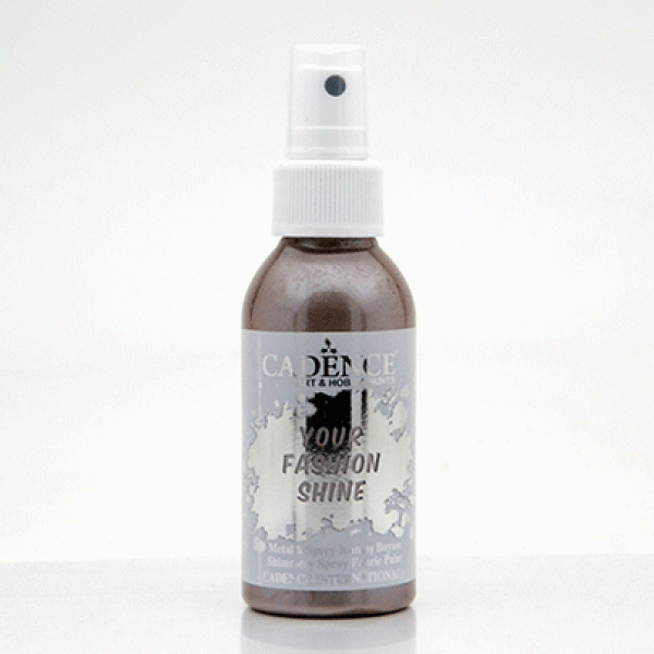 Фарба-спрей перламутрова для тканини Cadence Your Fashion Spray shinefabric Paint, №1118 Коричневий, 100 мл