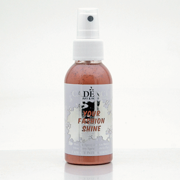Фарба-спрей перламутрова для тканини Cadence Your Fashion Spray shinefabric Paint, №1122 Мідний, 100 мл