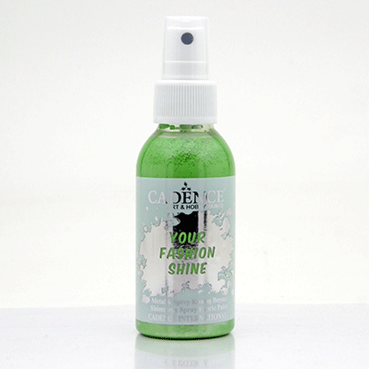 Краска-спрей перламутровая для ткани Cadence Your Fashion Spray shinefabric Paint, 100 мл, Травяной