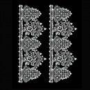 Кружевной трансфер белый Cadence Water Application Lace Transfer White, 17х25 см, DT-005W