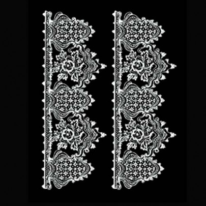 Кружевной трансфер белый Cadence Water Application Lace Transfer White, 17х25 см, DT-005W