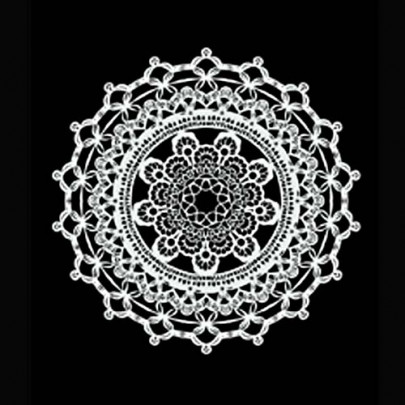 Кружевной трансфер белый Cadence Water Application Lace Transfer White, 17х25 см, DT-006W