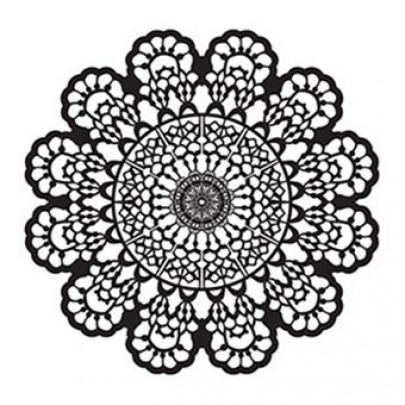 Кружевной трансфер чёрный Cadence Water Application Lace Transfer Black, 17х25 см, DT-002B