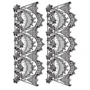 Кружевной трансфер чёрный Cadence Water Application Lace Transfer Black, 17х25 см, DT-023B
