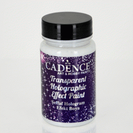 Паста акрилова з голографічним глітером, Cadence Transparent Holographic, 90 мл