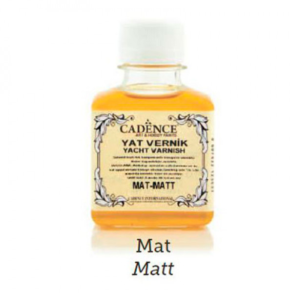 Лак декоративний яхтовий, матовий 120 мл, Cadence Yacht Varnish Matt, CA107 
