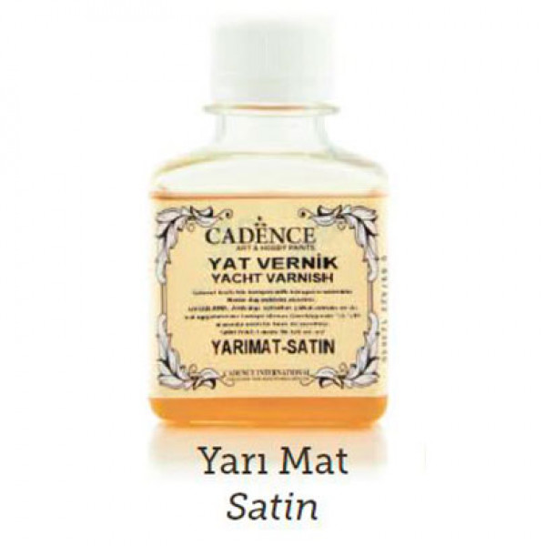 Лак декоративний яхтовий, сатиновий 120 мл, Cadence Yacht Varnish Matt, CA1071 