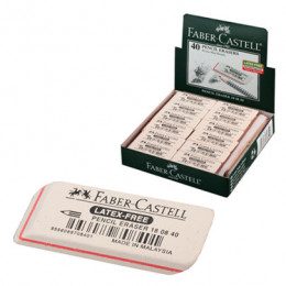 Гумка для олівців Faber Castell, 7008-40, біла