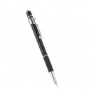 Макетный нож Transotype Push button knife, черный, угол лезвия 30°