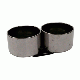 Масленка двойная D.K.Art & Craft, металлическая (d:5 см, 10,1х3 см)