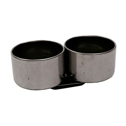 Масленка двойная D.K.Art & Craft, металлическая (d:5 см, 10,1х3 см)