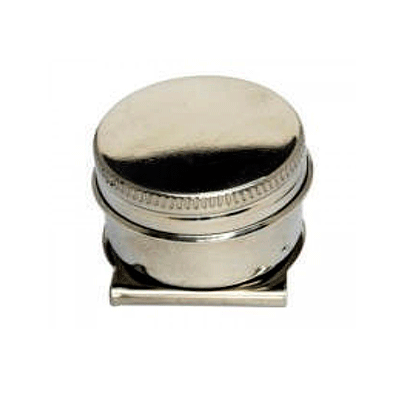 Масленка одинарная D.K.Art & Craft, металлическая с крышкой (d: 4,2 см)