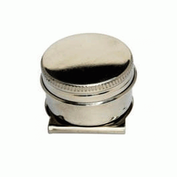 Масленка одинарная D.K.Art & Craft, металлическая с крышкой (d: 4,2 см)