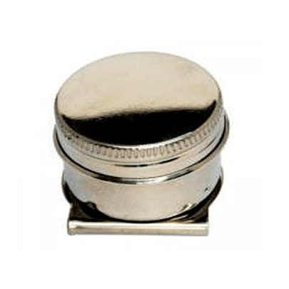 Масленка одинарная D.K.Art & Craft, металлическая с крышкой (d: 6 см)