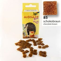 Мозаїка шоколадно-коричнева Folia Mosaic-glass tiles 200 гр, 10x10 мм (300 шт)
