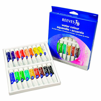Набор акварели Reeves Water colour Set, 18 цветов, 10 мл