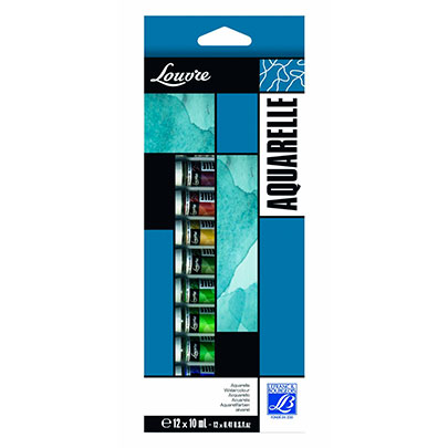 Набор акварельных красок Louvre в тюбиках, 12х10 мл