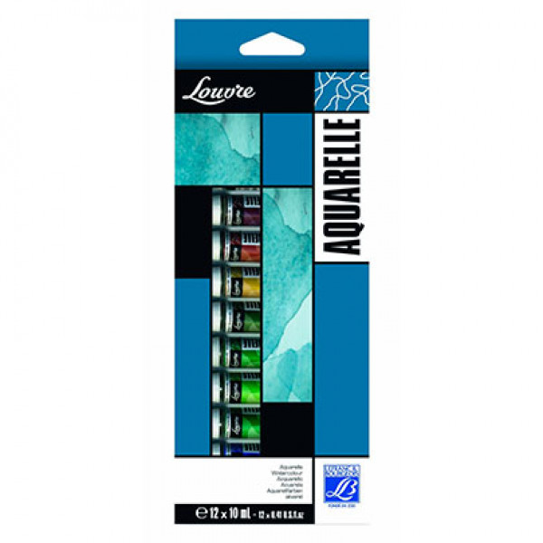 Набор акварельных красок Louvre в тюбиках, 12цветов по 10 мл