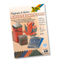 Бумаги Creative Card "Droplets/Stripes duo", 23х33 см, ассорти,  1 лист