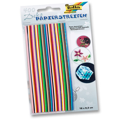 Набор бумаги для квиллинга Folia Quilling Papers 400 полосок