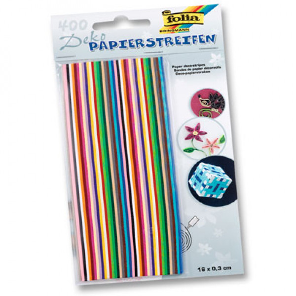 Набір паперу для квілінгу Folia Quilling Papers 400 смужок