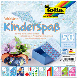 Набір паперу для орігамі Folia "Kids", 20х20 см, 80 гр., 50 аркушів