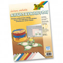 Набор бумаги Folia Creative Card Linen metallic, 23х33 см, Лен металлик, 10 листов