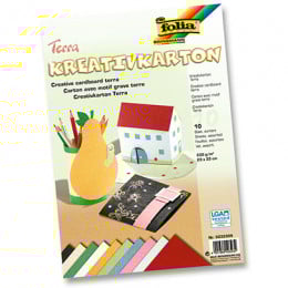 Набір паперу Folia Creative Card "Terra", 23х33 см, Терра, 10 аркушів