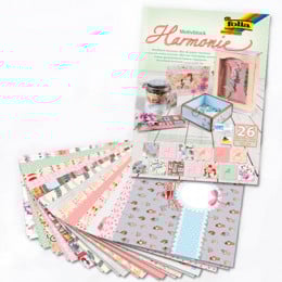 Набор бумаги Folia Harmony 270 гр, 24х34 см, 26 шт