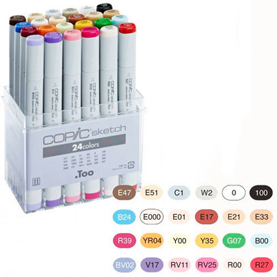Набор Copic Sketch, 24 шт