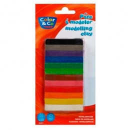 Набір кольорового пластиліну Color & Co, 12 кольорів