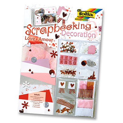 Набор для скрапбукинга Folia Scrapbooking set, Любовь