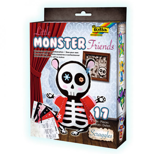 Набор для создания игрушки из фетра "Монстрик Scraggles"