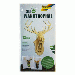 Набір для створення трофея на стіну 3D Wall Trophy Stag, 13 елем.