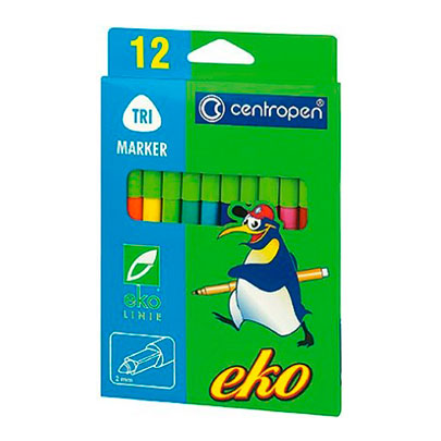 Набор фломастеров Эко, 12 цветов