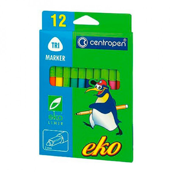 Набор фломастеров Эко, 12 цветов
