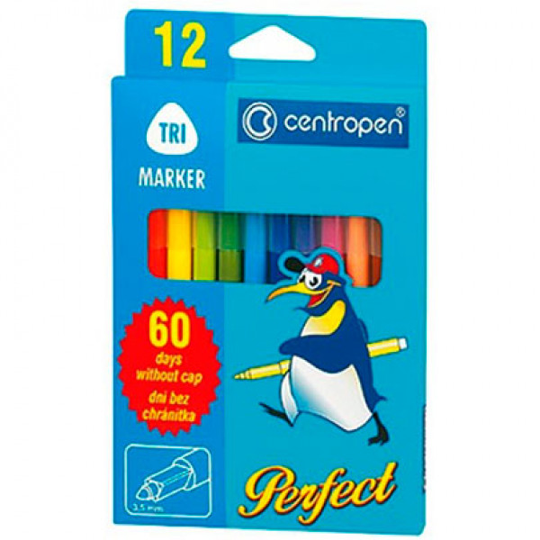 Набір фломастерів Perfect Centropen, 12 кольорів