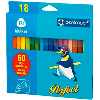 Набор фломастеров Perfect Centropen, 18 цветов