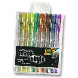 Набор гелевых ручек Folia Gel-Pens Gliter, 10шт