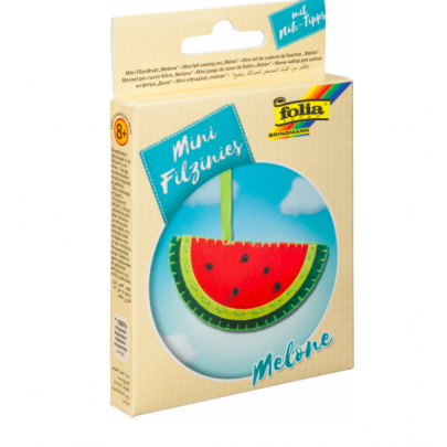 Набор из фетра для пошива мини фигурки, Folia Mini felt sewing sets, Арбуз