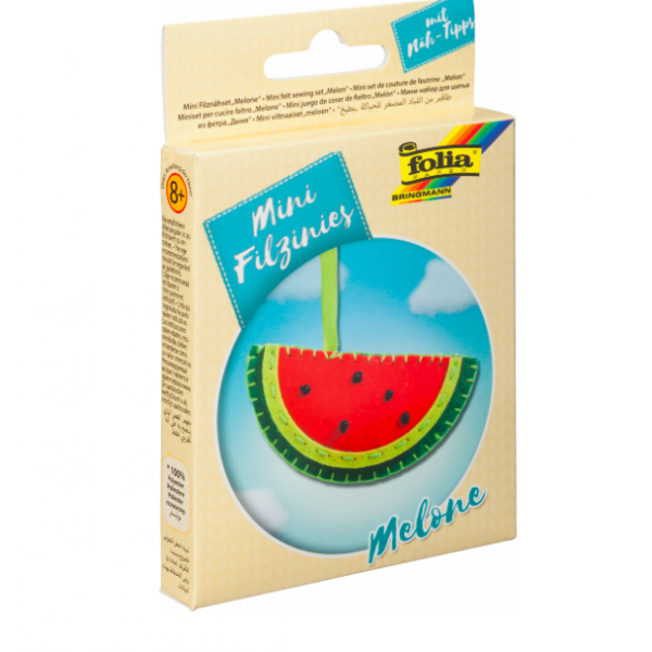 Набор из фетра для пошива мини фигурки, Folia "Mini felt sewing sets", Арбуз