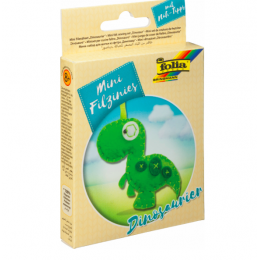 Набор из фетра для пошива мини фигурки, Folia "Mini felt sewing sets", Динозавр