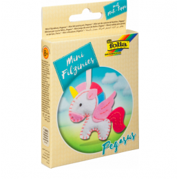 Набор из фетра для пошива мини фигурки, Folia "Mini felt sewing sets", Единорог