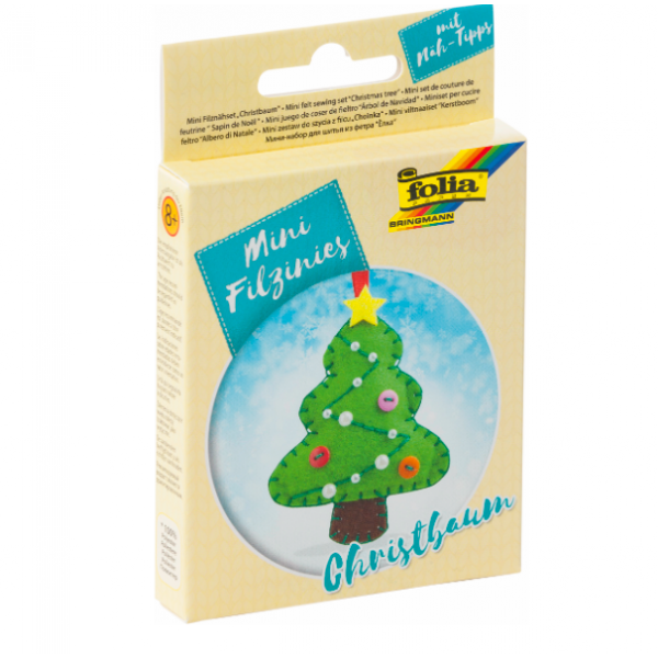 Набор из фетра для пошива мини фигурки, Folia "Mini felt sewing sets", Елочка