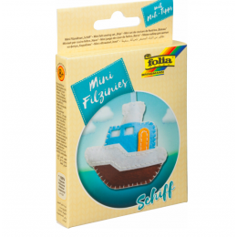 Набор из фетра для пошива мини фигурки, Folia "Mini felt sewing sets", Паром